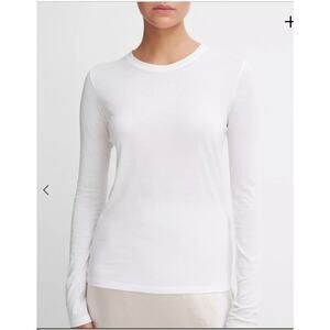 Vince Long Sleeve Crew Neck T-Shirt Essential Soft Lightweight Basic Top Medium